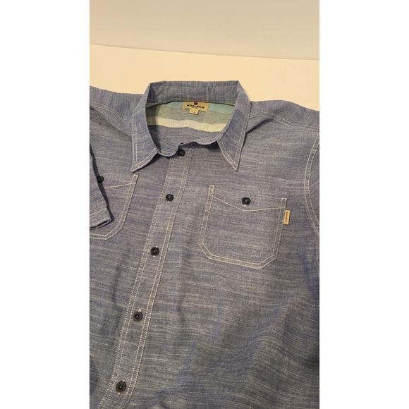 Woolrich Mens Short Sleeve Button up Shirt Size XXL/EEG - Picture 3 of 5